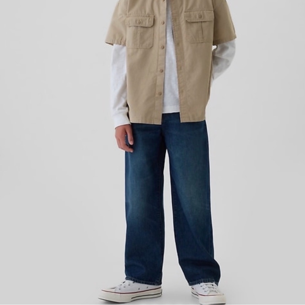 Gap Kids Baggy Jeans NWT, Slim medium wash size 6